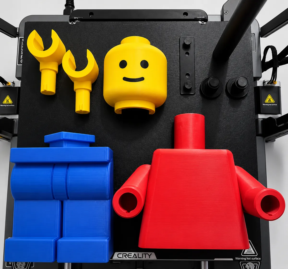 Piezas impresas en 3D listas para ensamblar
